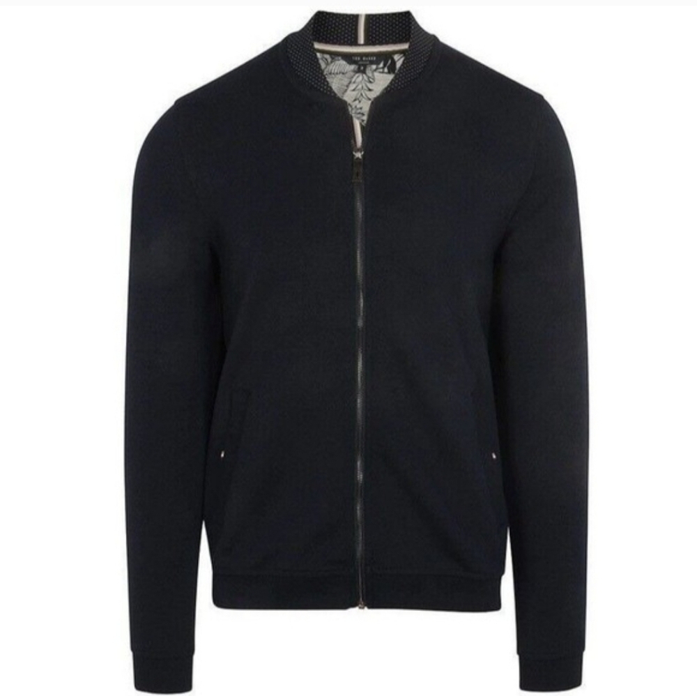 Ted Baker Wolf Bonded Jersey Bomber Jacket